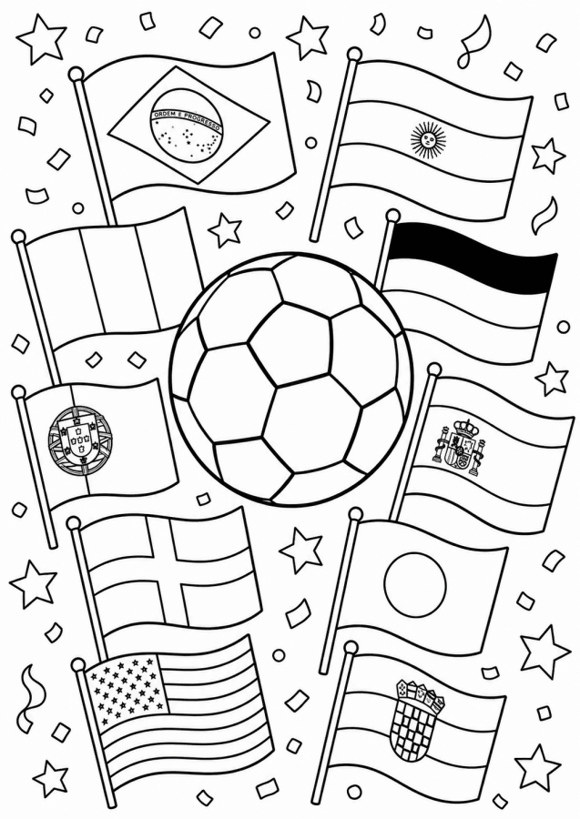 Desenho de Copa do Mundo da FIFA 2026 para imprimir
