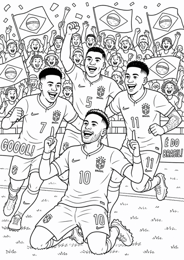 Desenho de Copa do Mundo da FIFA 2026 para imprimir
