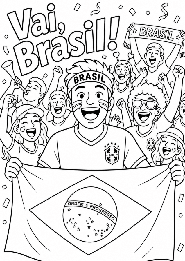 Desenho de Copa do Mundo da FIFA 2026 para imprimir