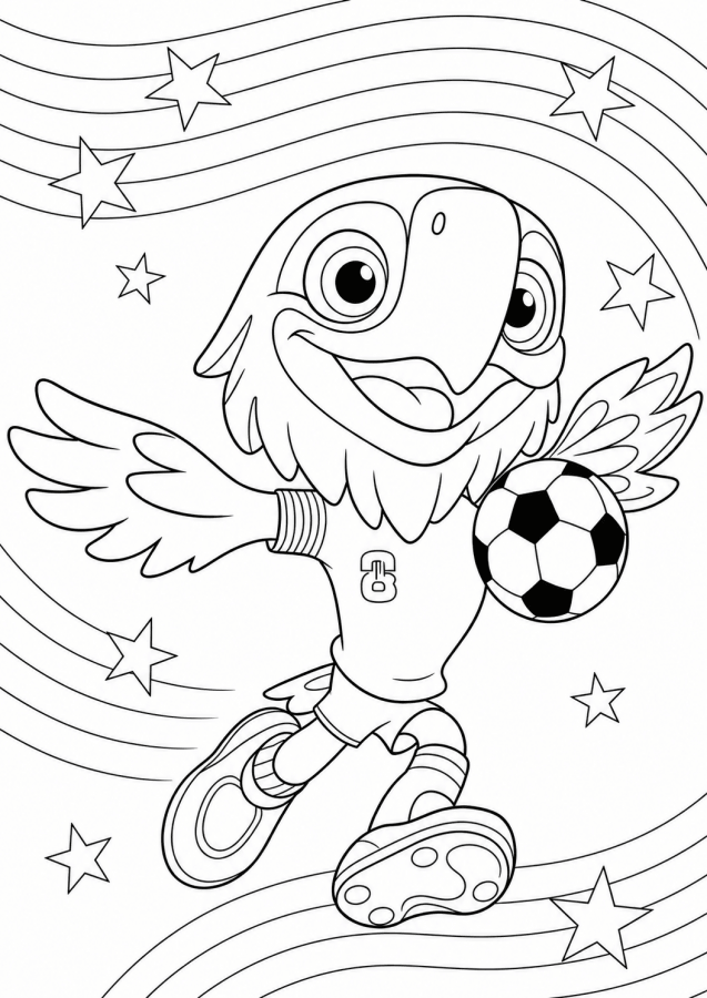 Desenho de Copa do Mundo da FIFA 2026 para imprimir
