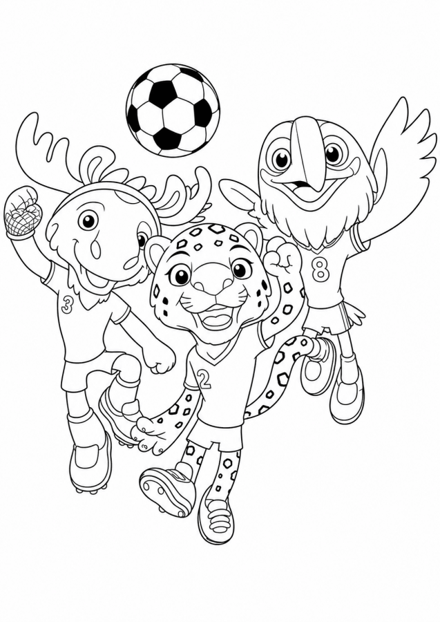 Desenho de Copa do Mundo da FIFA 2026 para imprimir