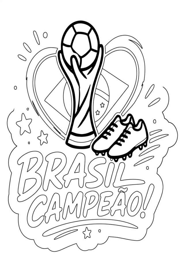 Desenho de Copa do Mundo da FIFA 2026 para imprimir