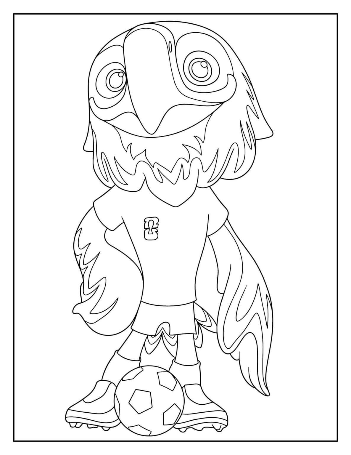 Desenho de Copa do Mundo da FIFA 2026 para imprimir