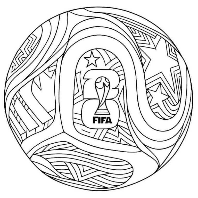 Desenho de Copa do Mundo da FIFA 2026 para imprimir