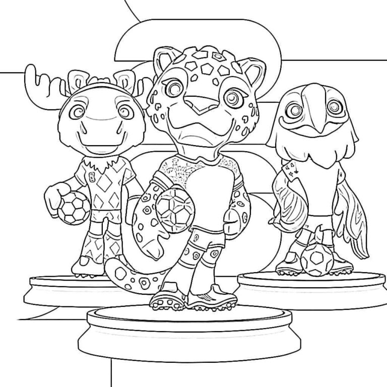 Desenho de Copa do Mundo da FIFA 2026 para imprimir