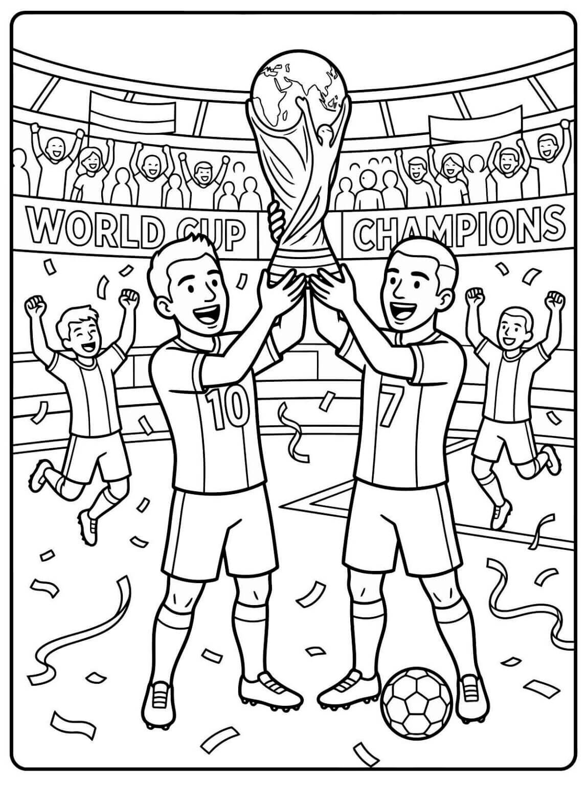 Desenho de Copa do Mundo da FIFA 2026 para imprimir