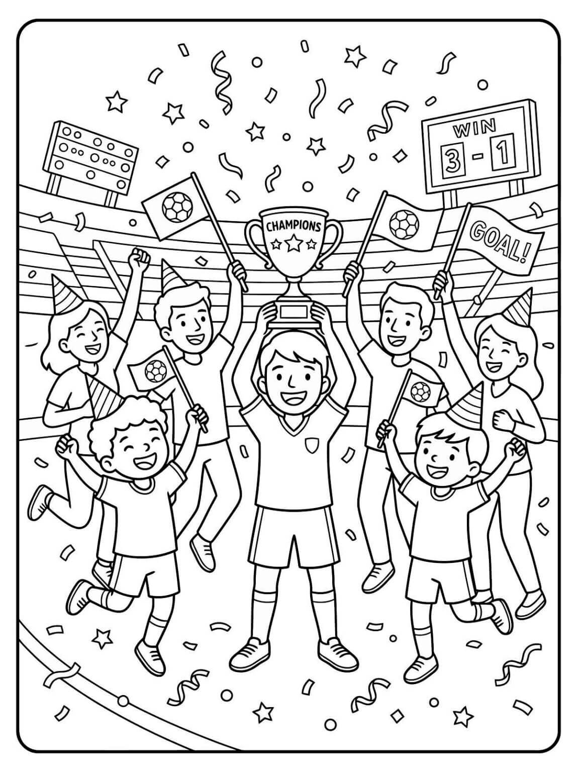 Desenho de Copa do Mundo da FIFA 2026 para imprimir