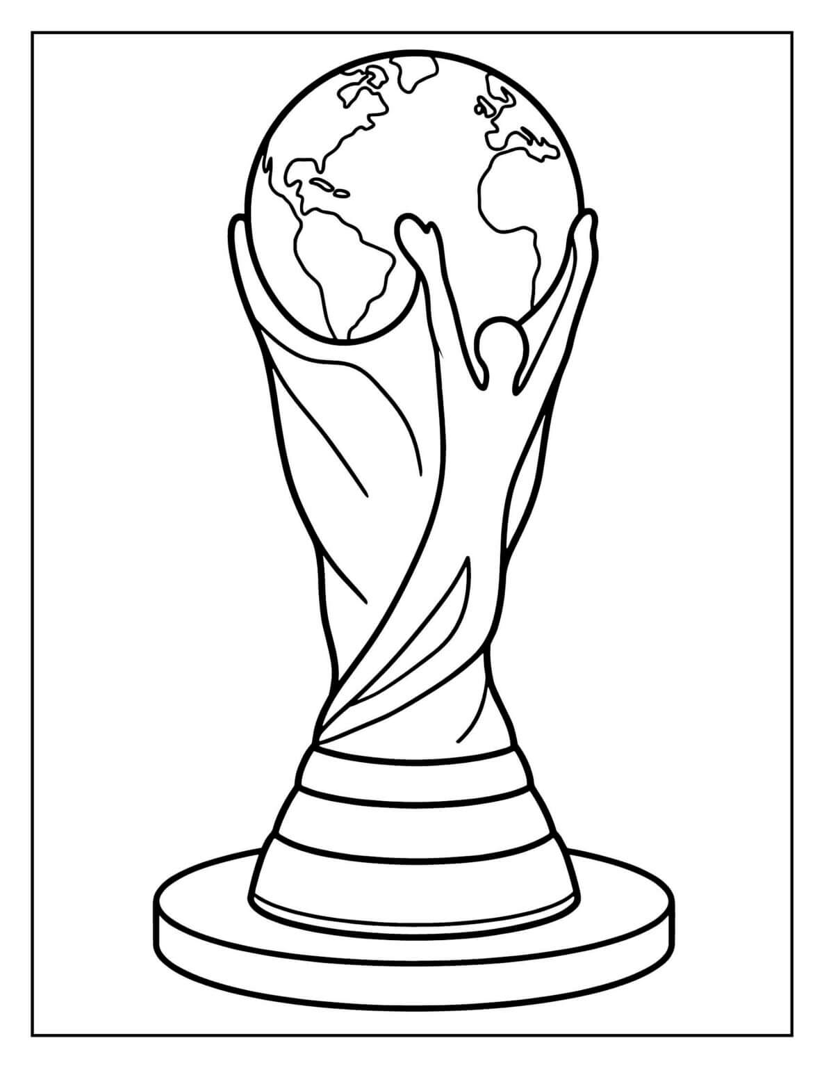 Desenho de Copa do Mundo da FIFA 2026 para imprimir