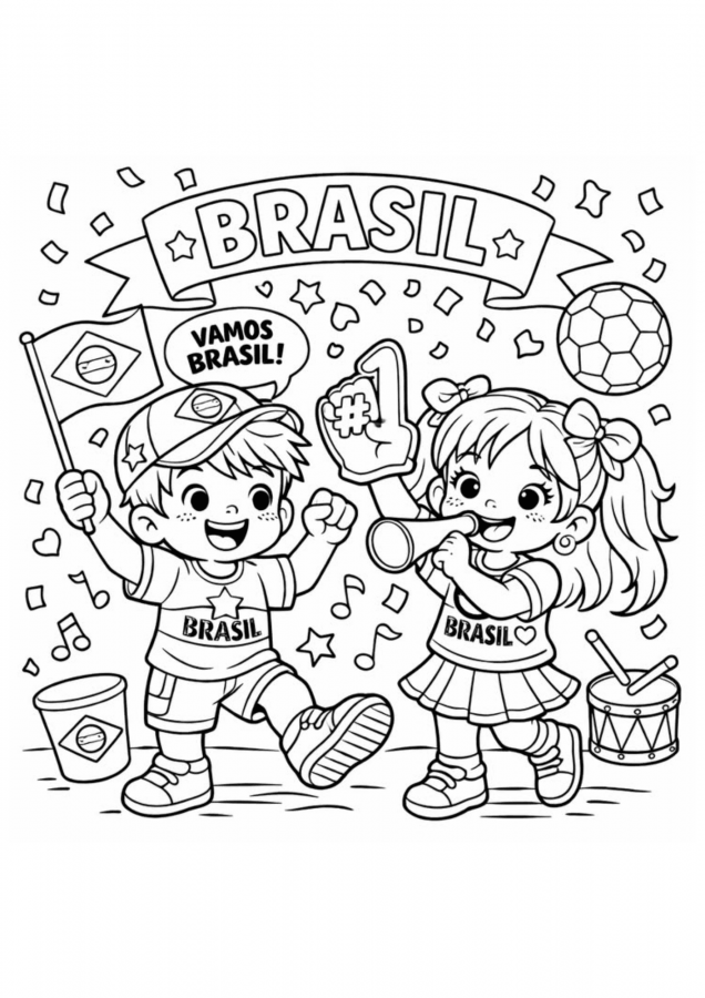 Desenho de Copa do Mundo da FIFA 2026 para imprimir