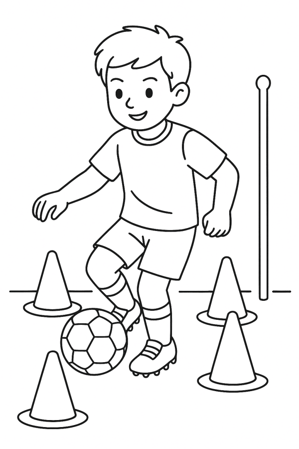 Desenho de Futebol para imprimir