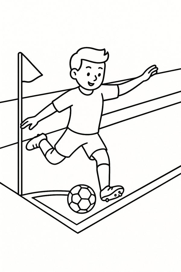 Desenho de Futebol para imprimir