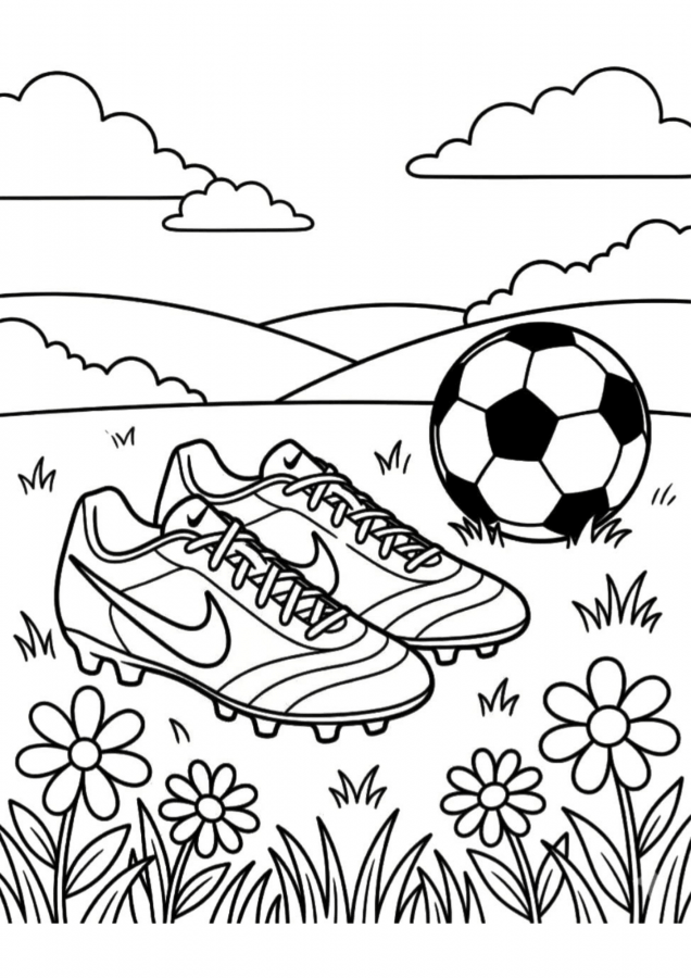 Desenho de Futebol para imprimir