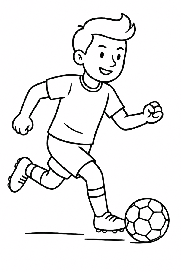 Desenho de Futebol para imprimir