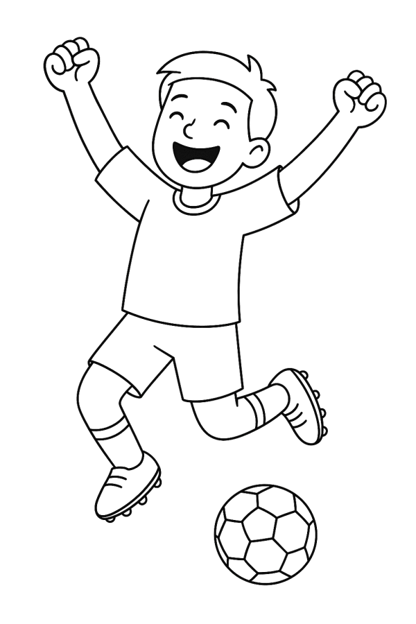 Desenho de Futebol para imprimir
