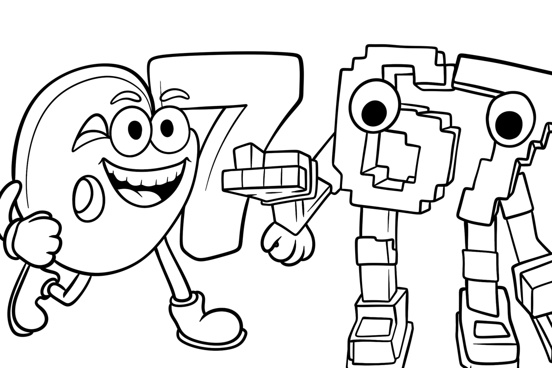 Desenho de 67 (Six Seven) para imprimir
