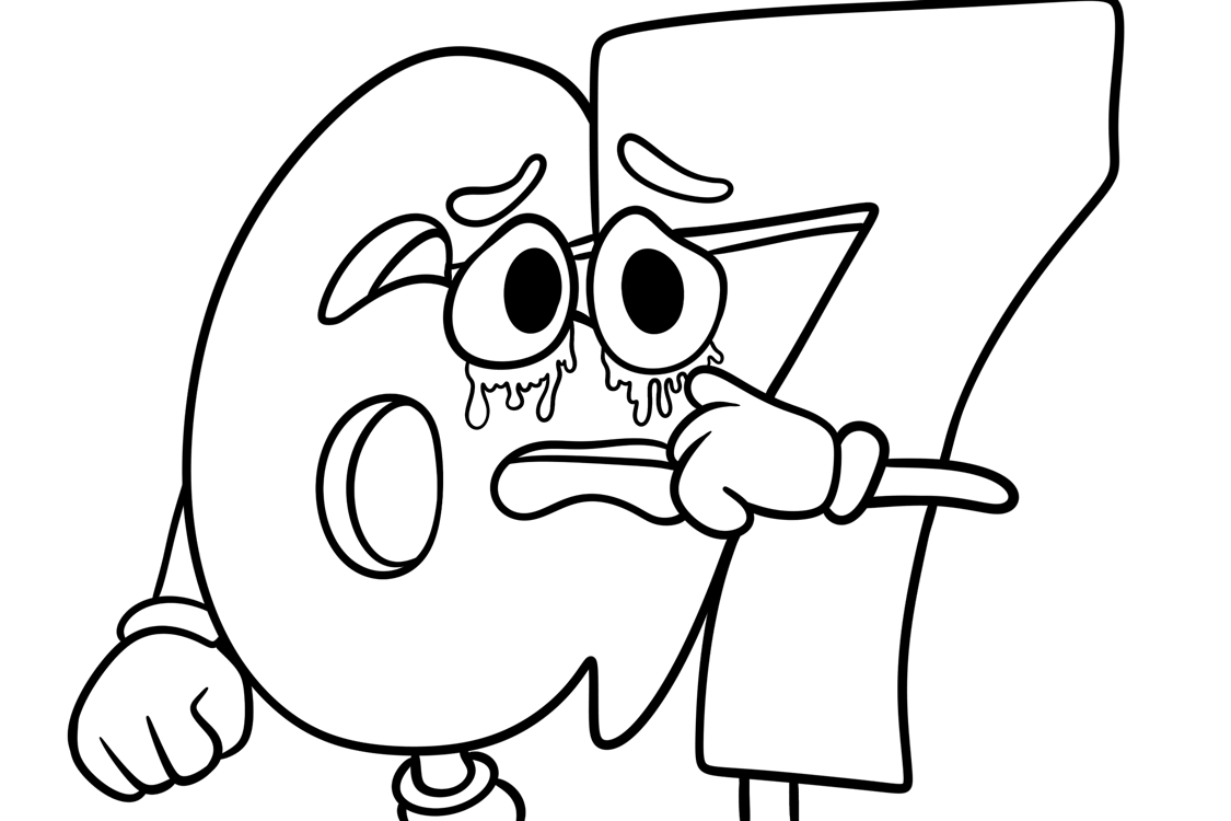 Desenho de 67 (Six Seven) para imprimir