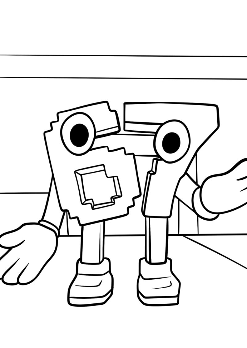 Desenho de 67 (Six Seven) para imprimir