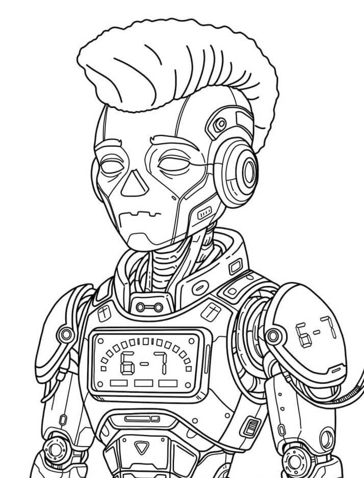 Desenho de 67 (Six Seven) para imprimir