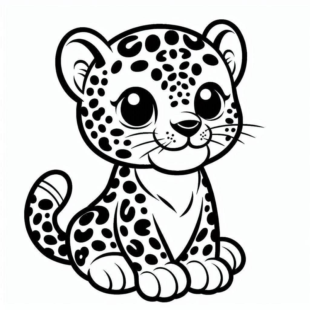 Desenho de Onças Pintadas para imprimir