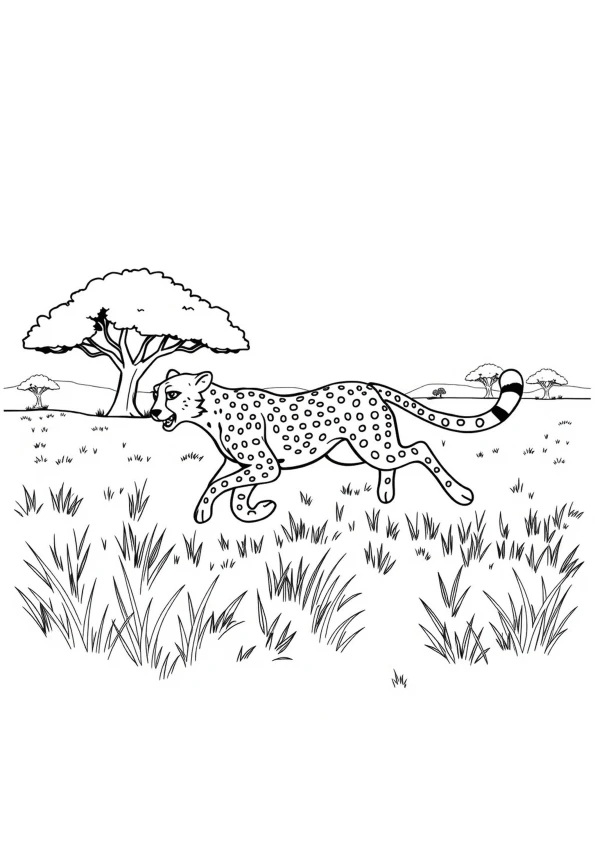 Desenho de Onças Pintadas para imprimir