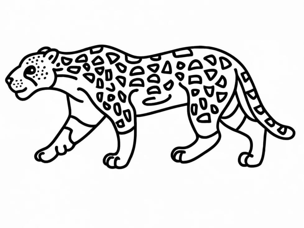 Desenho de Onças Pintadas para imprimir