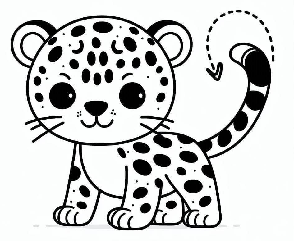 Desenho de Onças Pintadas para imprimir