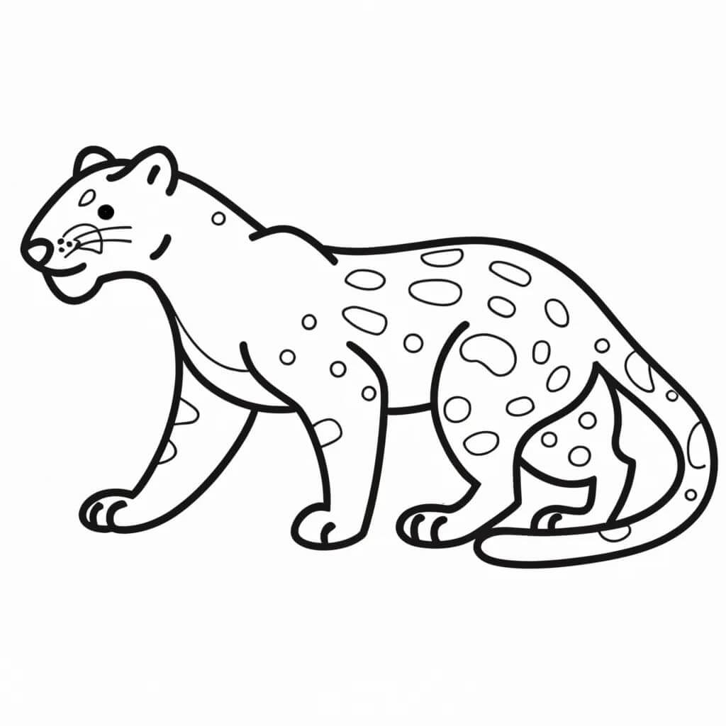 Desenho de Onças Pintadas para imprimir