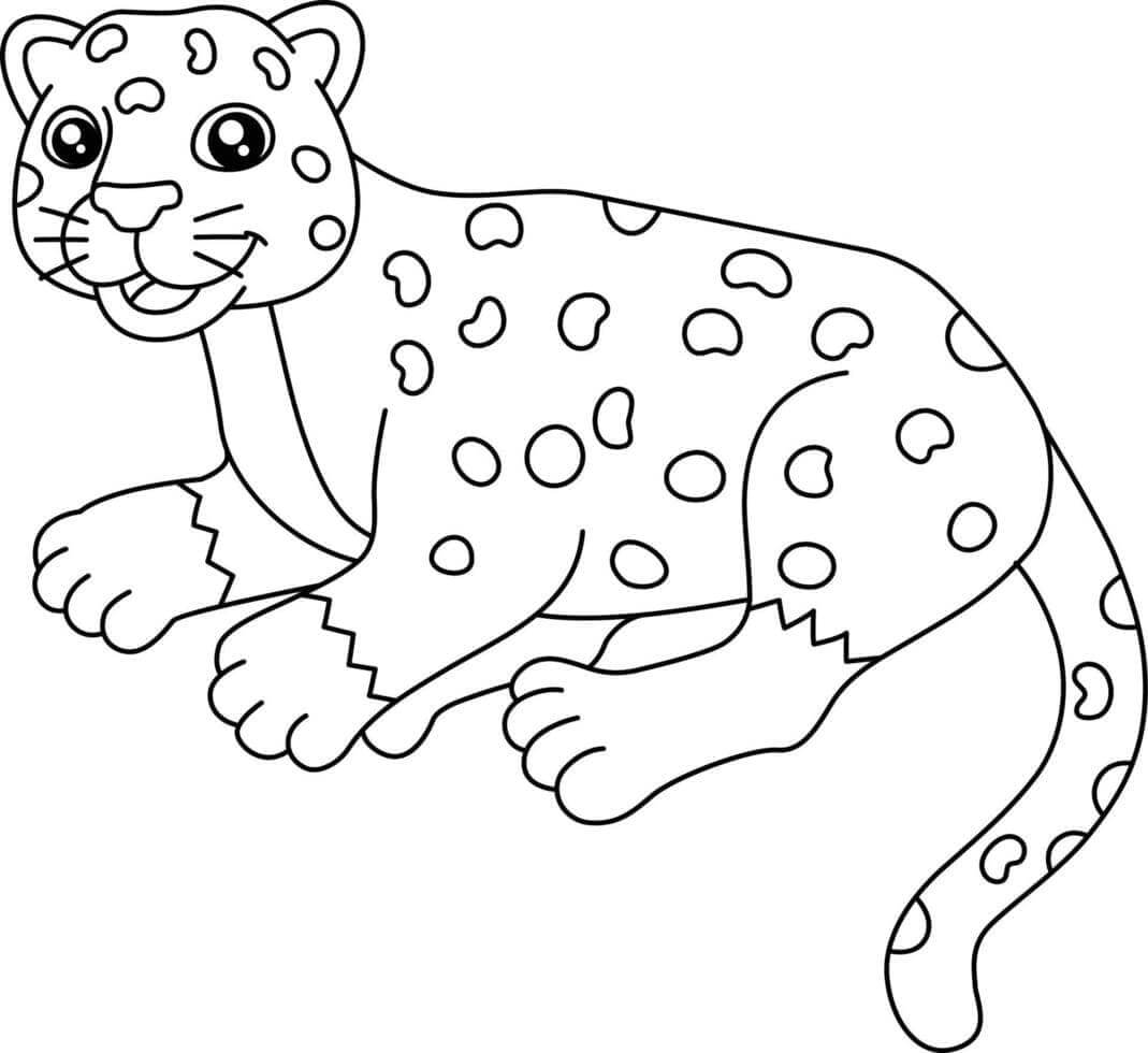 Desenho de Onças Pintadas para imprimir