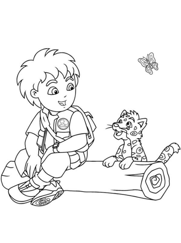Desenho de Onças Pintadas para imprimir