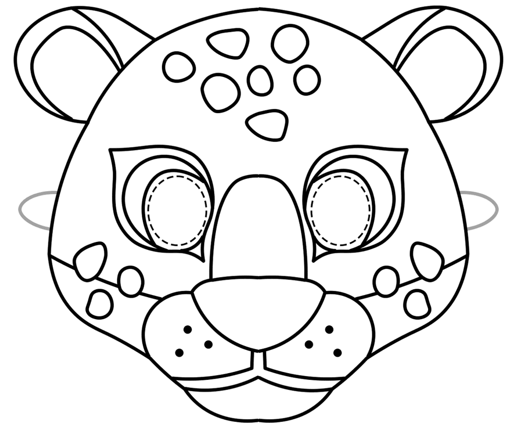 Desenho de Onças Pintadas para imprimir