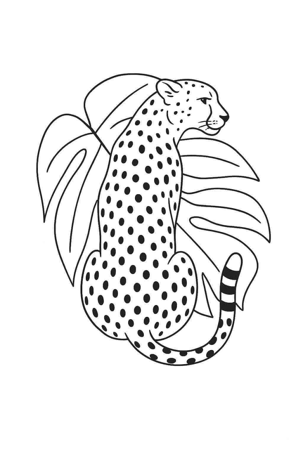 Desenho de Onças Pintadas para imprimir
