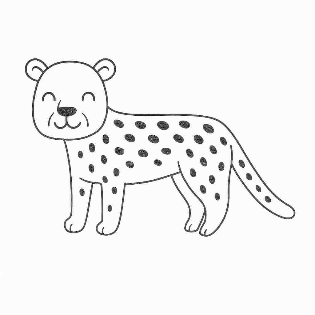 Desenho de Onças Pintadas para imprimir