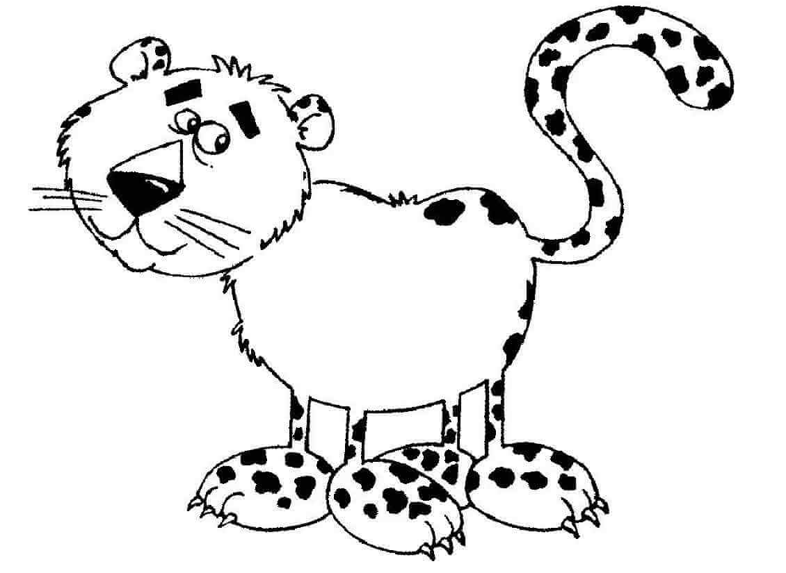 Desenho de Onças Pintadas para imprimir