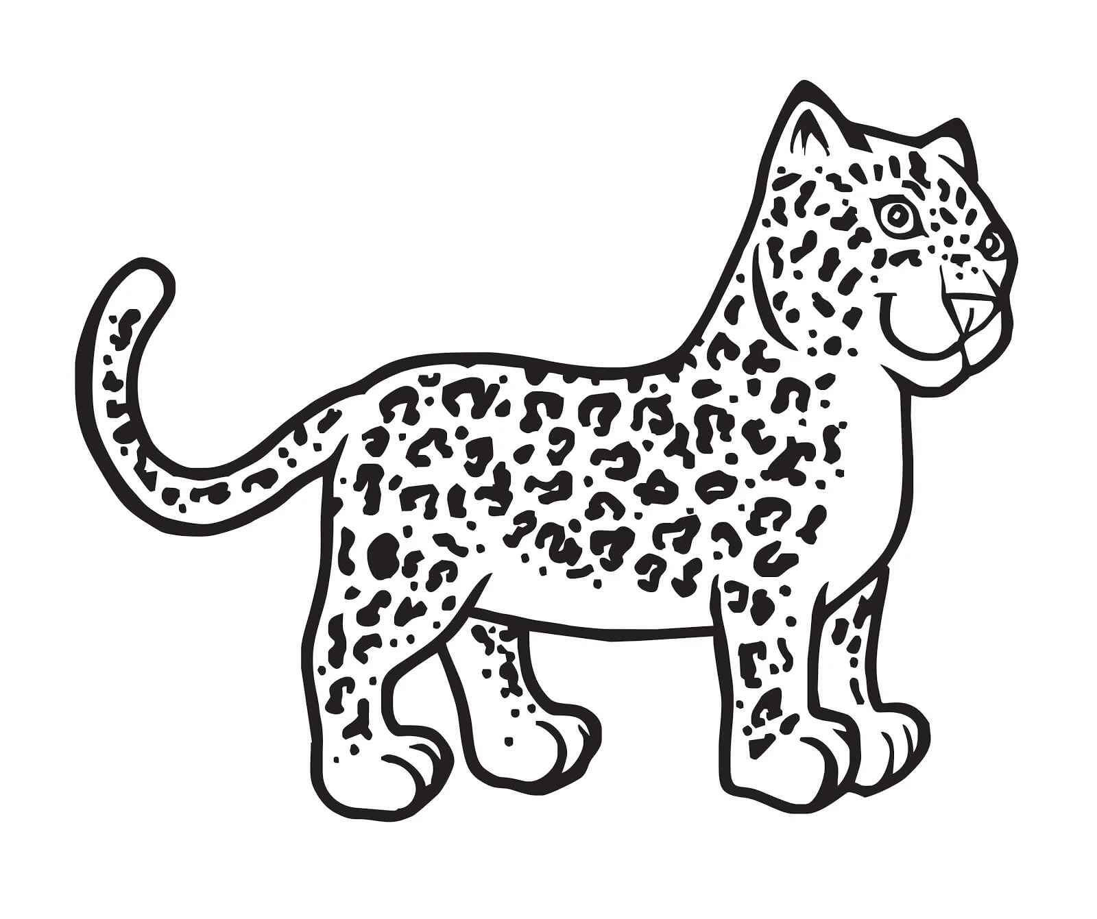 Desenho de Onças Pintadas para imprimir