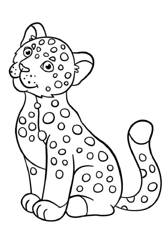 Desenho de Onças Pintadas para imprimir