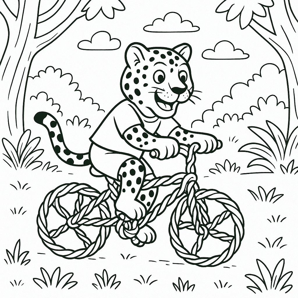 Desenho de Onças Pintadas para imprimir