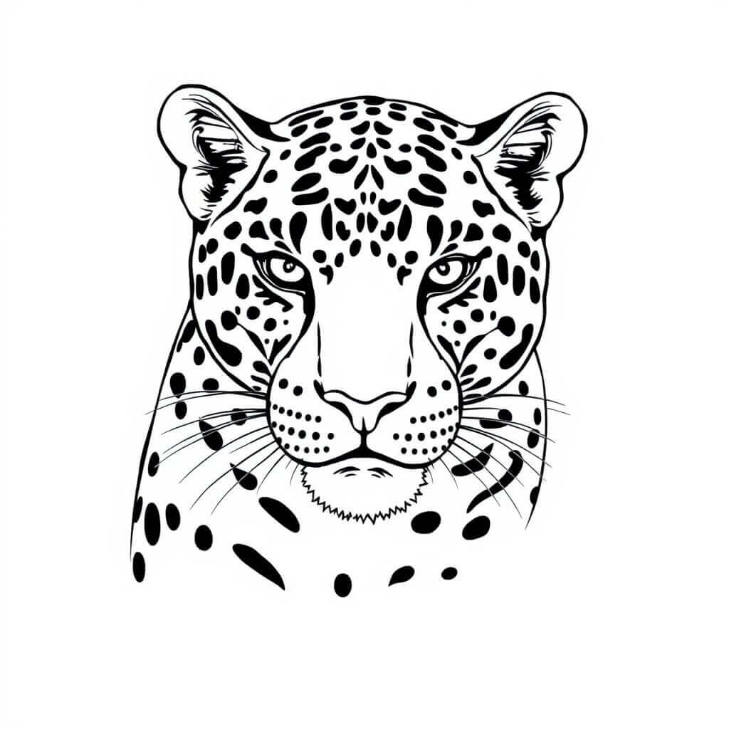 Desenho de Onças Pintadas para imprimir