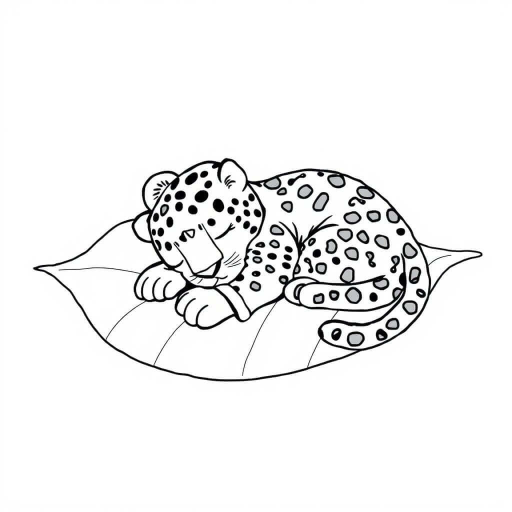 Desenho de Onças Pintadas para imprimir